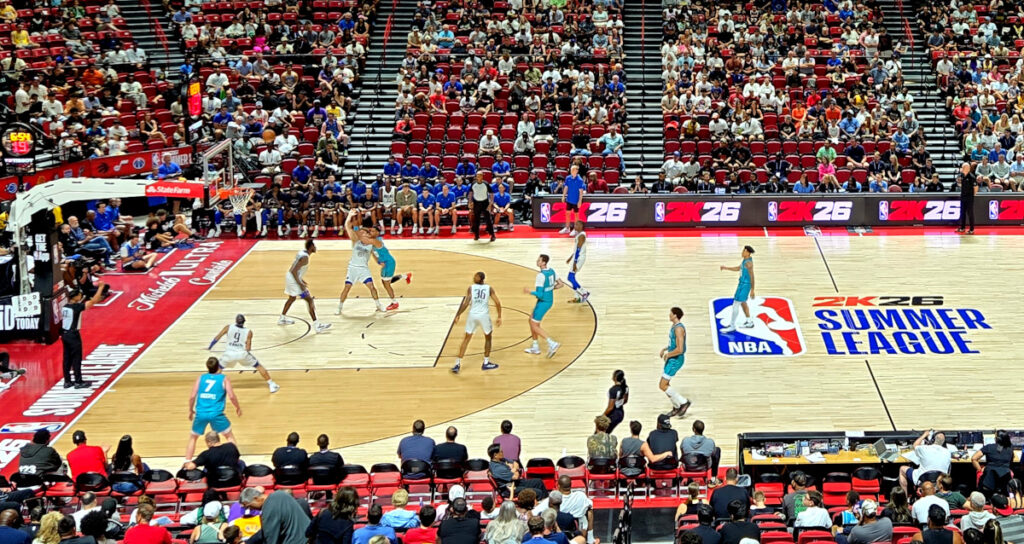 Horner ProKing Floor at the Thomas and Mack arena Las Vegas. NBA Summer League 2K26 (2025)