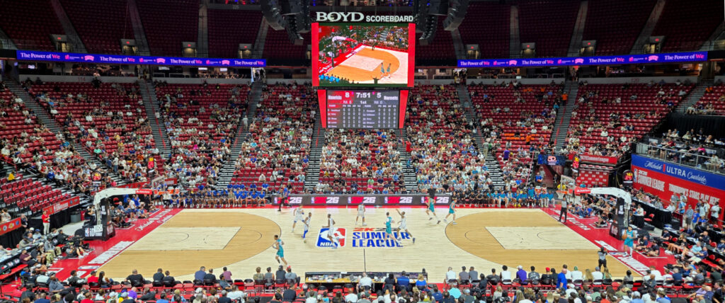 NBA Summer League 2K26 (2025) Horner ProKing Floor at the Thomas and Mack arena Las Vegas.